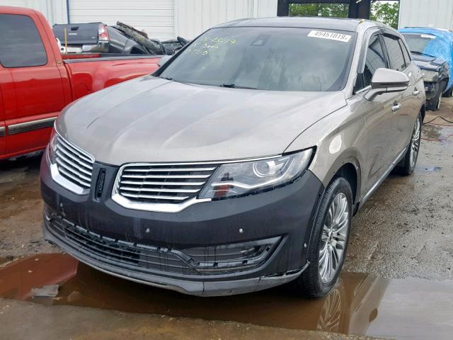 2LMPJ6LR5GBL84004 - 2016 LINCOLN MKX RESERV GRAY photo 2