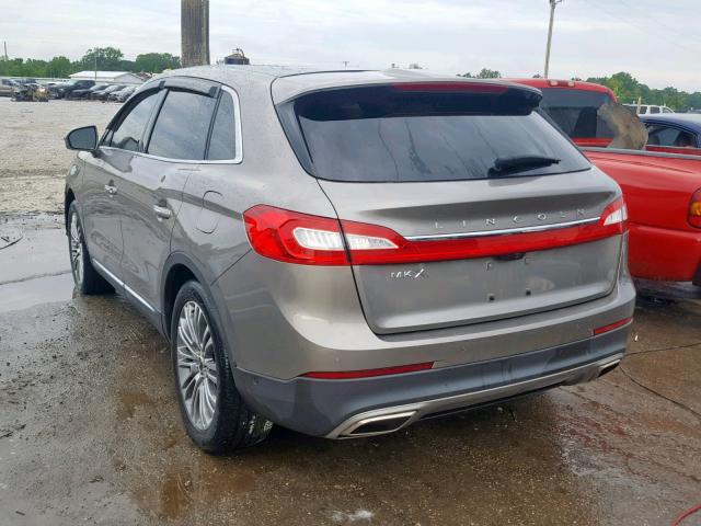 2LMPJ6LR5GBL84004 - 2016 LINCOLN MKX RESERV GRAY photo 3