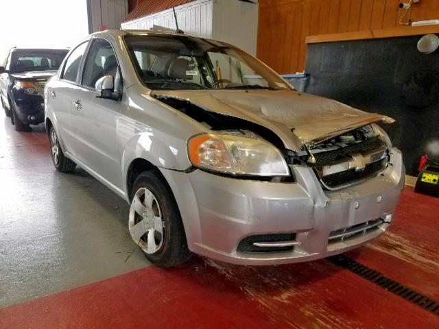 KL1TD56E49B367400 - 2009 CHEVROLET AVEO LS SILVER photo 1