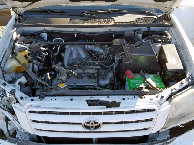 JTEHF21A820044315 - 2002 TOYOTA HIGHLANDER WHITE photo 7