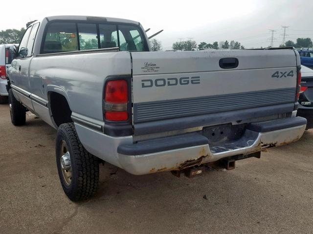 1B7KF23Z9TJ135179 - 1996 DODGE RAM 2500 SILVER photo 3