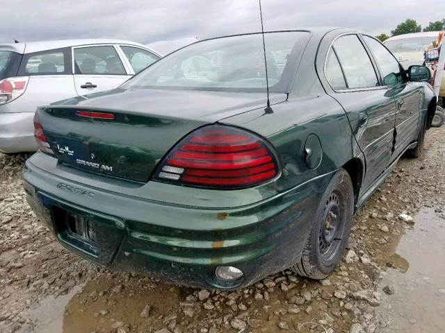 1G2NF52T7YC516928 - 2000 PONTIAC GRAND AM S GREEN photo 4