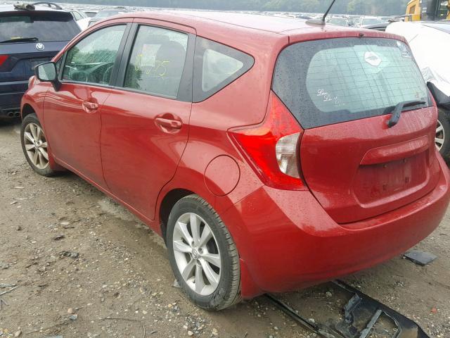 3N1CE2CP0FL396335 - 2015 NISSAN VERSA NOTE RED photo 3