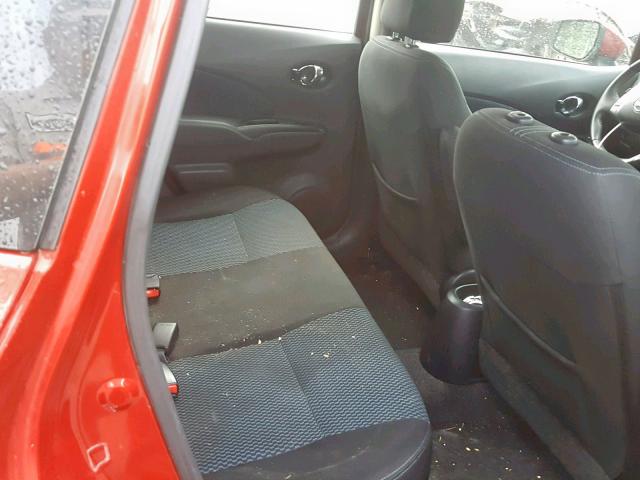 3N1CE2CP0FL396335 - 2015 NISSAN VERSA NOTE RED photo 6