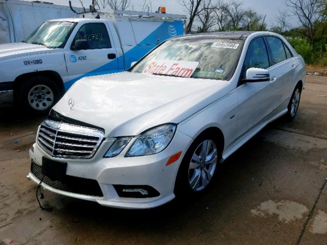 WDDHF2EB6BA429685 - 2011 MERCEDES-BENZ E 350 BLUE WHITE photo 2