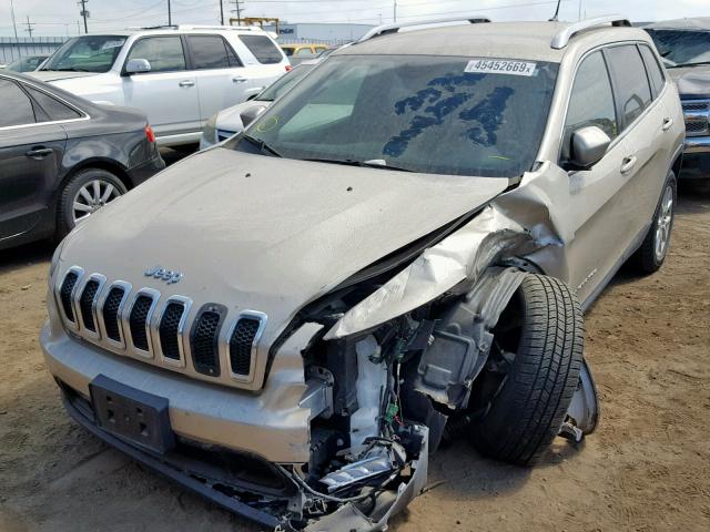 1C4PJMCBXFW733923 - 2015 JEEP CHEROKEE L BROWN photo 2