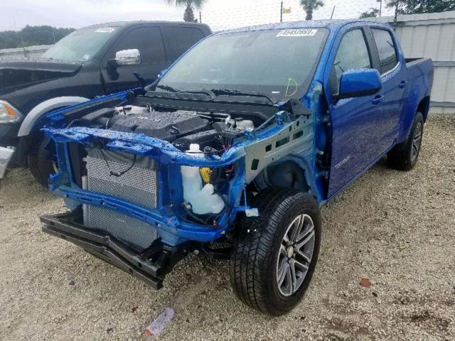 1GCGSCEN4K1191529 - 2019 CHEVROLET COLORADO L BLUE photo 2