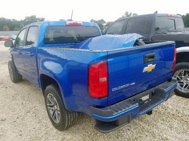 1GCGSCEN4K1191529 - 2019 CHEVROLET COLORADO L BLUE photo 3