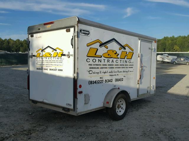 5A3C612S2BL002907 - 2011 UTILITY TRAILER WHITE photo 4