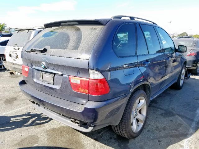 5UXFB53535LV17788 - 2005 BMW X5 4.4I BLUE photo 4