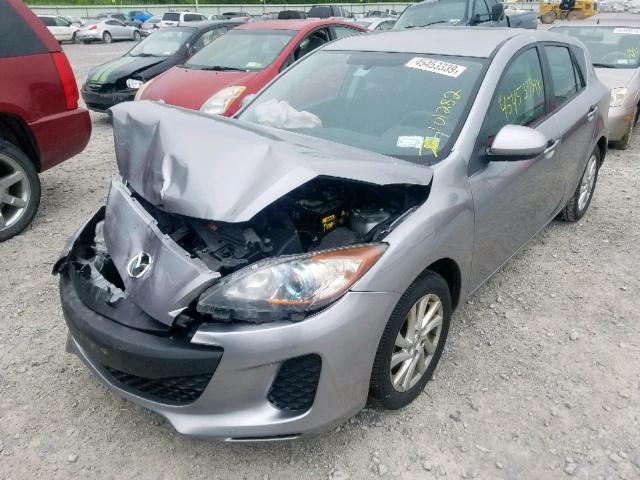 JM1BL1L75C1646146 - 2012 MAZDA 3 I SILVER photo 2