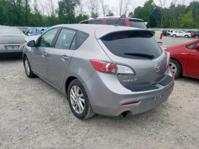 JM1BL1L75C1646146 - 2012 MAZDA 3 I SILVER photo 3