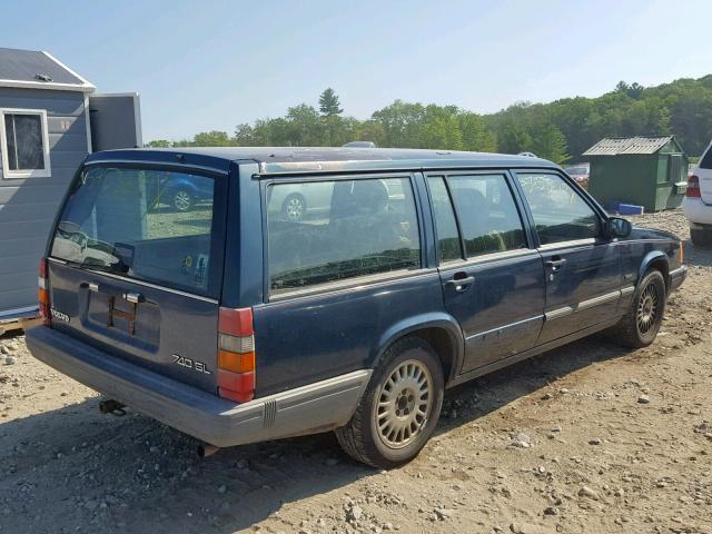 YV1FW8834N2345270 - 1992 VOLVO 740 BLUE photo 4