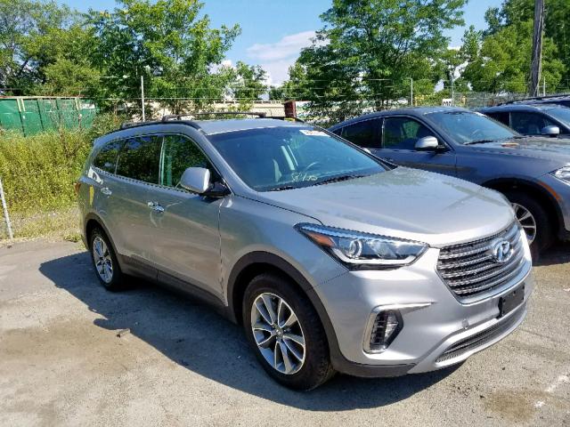 KM8SNDHF6KU297888 - 2019 HYUNDAI SANTA FE X SILVER photo 1