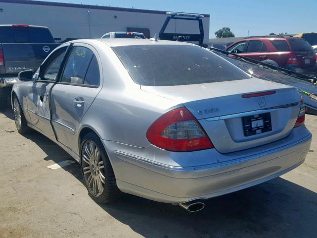 WDBUF56X08B223431 - 2008 MERCEDES-BENZ E 350 SILVER photo 3