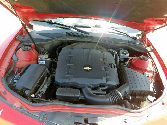 2G1FA1EV2A9207149 - 2010 CHEVROLET CAMARO LS RED photo 7