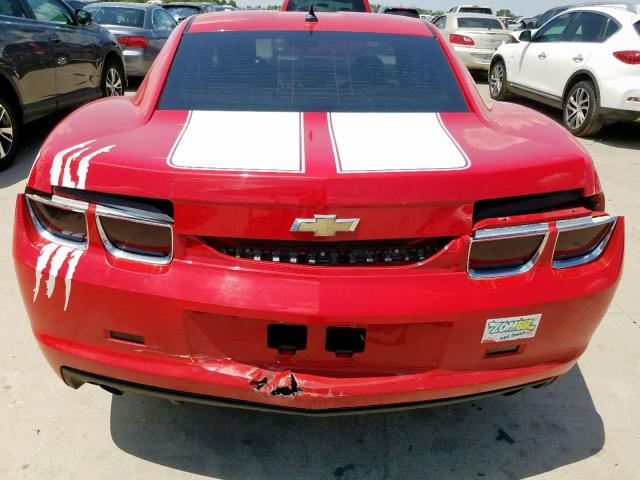 2G1FA1EV2A9207149 - 2010 CHEVROLET CAMARO LS RED photo 9