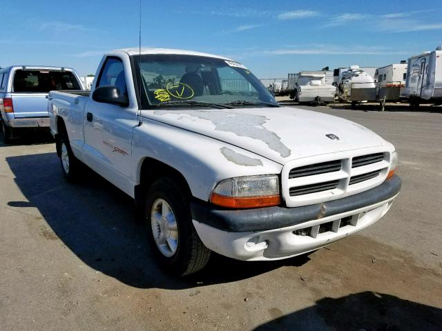 1B7FL26X9VS222565 - 1997 DODGE DAKOTA WHITE photo 1