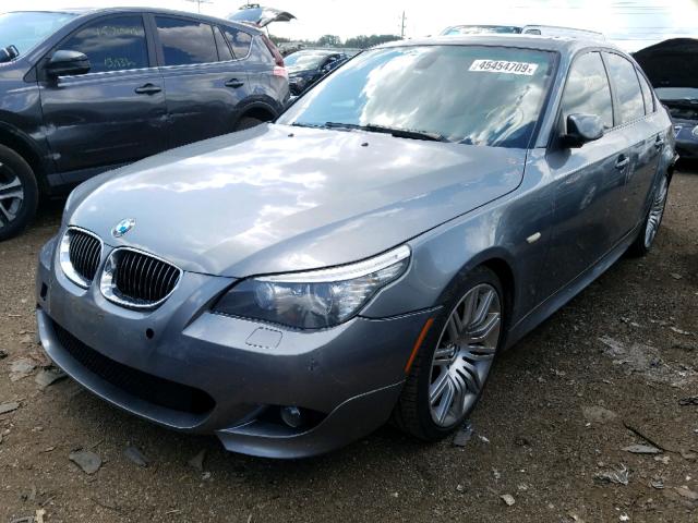 WBANW53588CT53330 - 2008 BMW 550 I GRAY photo 2