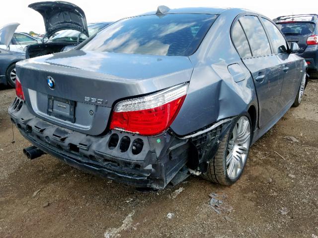 WBANW53588CT53330 - 2008 BMW 550 I GRAY photo 4