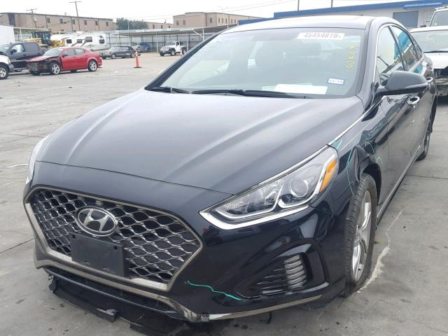 5NPE34AF9JH602066 - 2018 HYUNDAI SONATA SPO BLACK photo 2