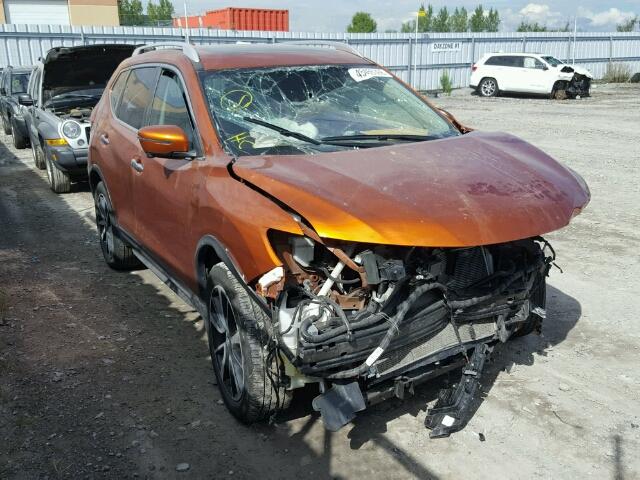 5N1AT2MV3HC768591 - 2017 NISSAN ROGUE SV ORANGE photo 1