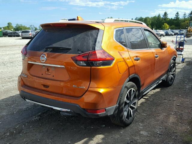 5N1AT2MV3HC768591 - 2017 NISSAN ROGUE SV ORANGE photo 4