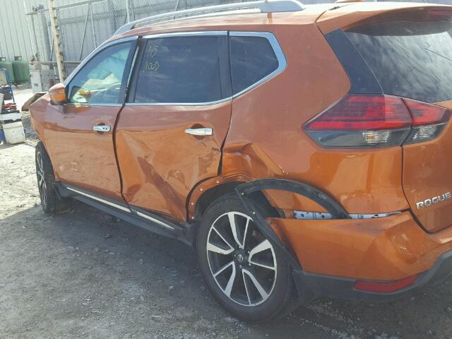 5N1AT2MV3HC768591 - 2017 NISSAN ROGUE SV ORANGE photo 9