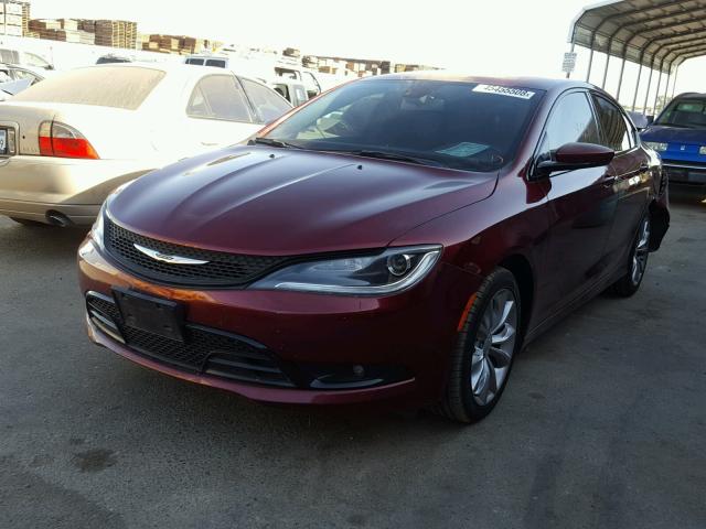 1C3CCCBB7FN665319 - 2015 CHRYSLER 200 S MAROON photo 2