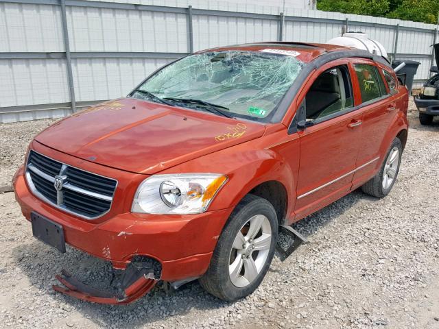 1B3HB48B87D288039 - 2007 DODGE CALIBER SX BURGUNDY photo 2