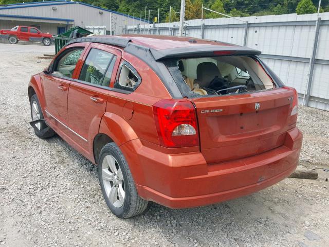 1B3HB48B87D288039 - 2007 DODGE CALIBER SX BURGUNDY photo 3