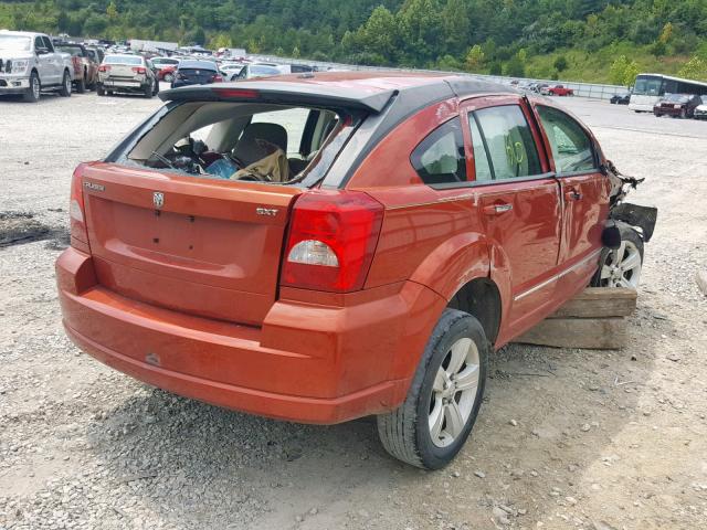 1B3HB48B87D288039 - 2007 DODGE CALIBER SX BURGUNDY photo 4