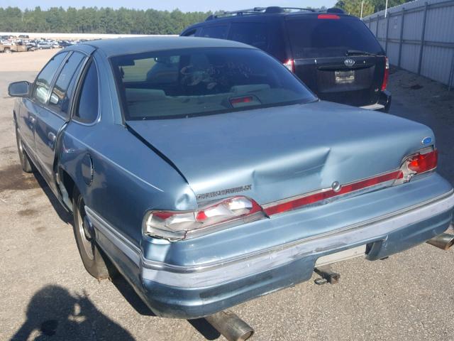 2FALP74W7RX145637 - 1994 FORD CROWN VICT BLUE photo 3