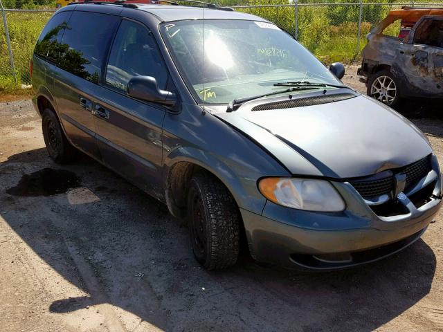 1D4GP25R63B243451 - 2003 DODGE CARAVAN SE GREEN photo 1