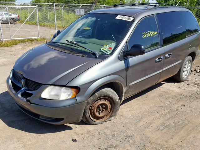 1D4GP25R63B243451 - 2003 DODGE CARAVAN SE GREEN photo 2