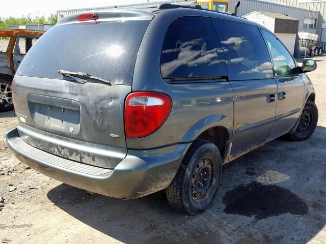 1D4GP25R63B243451 - 2003 DODGE CARAVAN SE GREEN photo 4