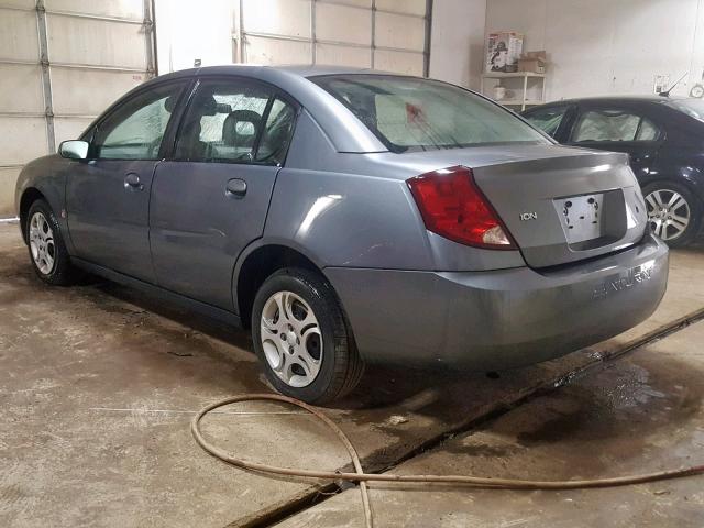 1G8AJ52F84Z129681 - 2004 SATURN ION LEVEL GRAY photo 3