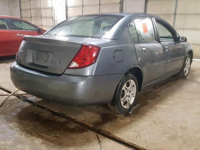 1G8AJ52F84Z129681 - 2004 SATURN ION LEVEL GRAY photo 4