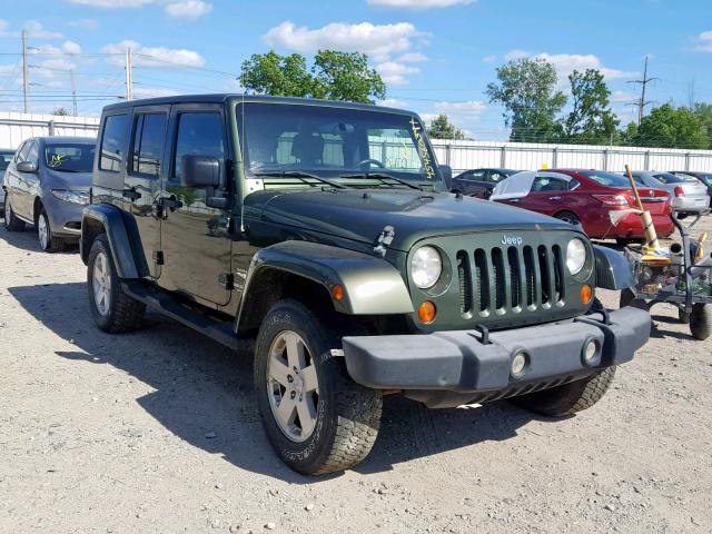 1J4GA59177L188216 - 2007 JEEP WRANGLER S GREEN photo 1