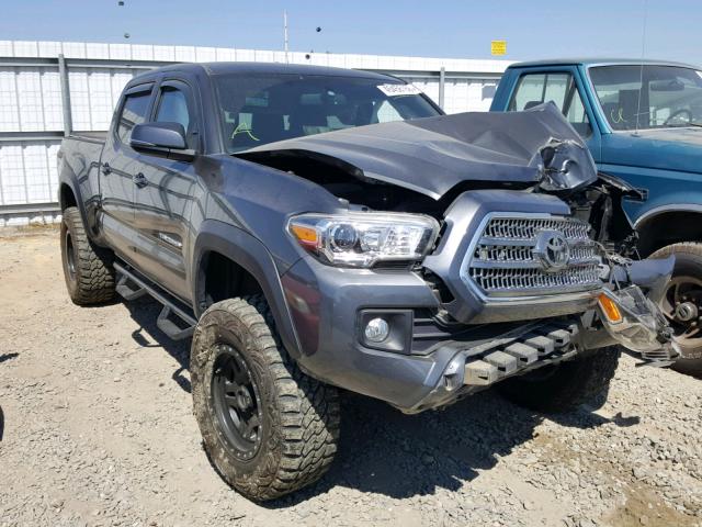 3TMDZ5BN6HM028391 - 2017 TOYOTA TACOMA DOU GRAY photo 1