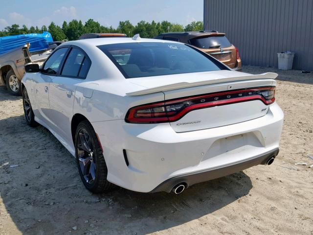 2C3CDXHG8KH597252 - 2019 DODGE CHARGER GT WHITE photo 3