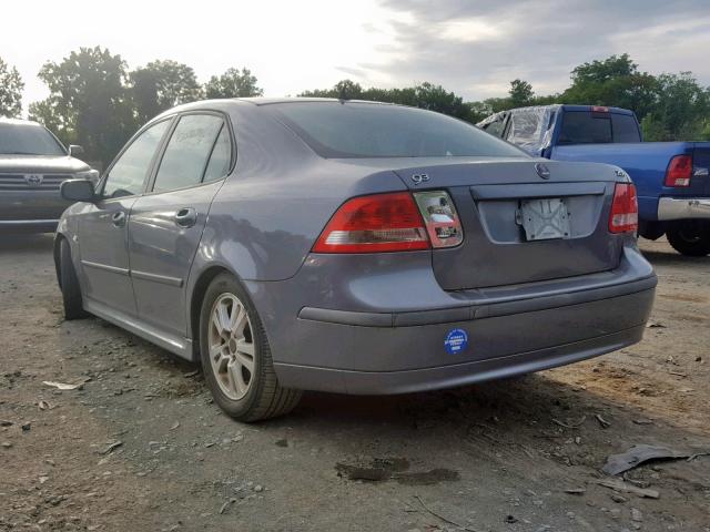 YS3FD49Y871132225 - 2007 SAAB 9-3 2.0T GRAY photo 3