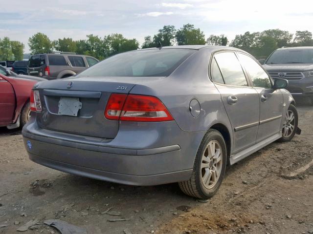 YS3FD49Y871132225 - 2007 SAAB 9-3 2.0T GRAY photo 4