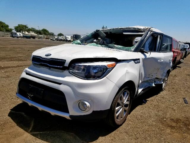 KNDJP3A54H7449633 - 2017 KIA SOUL + WHITE photo 2