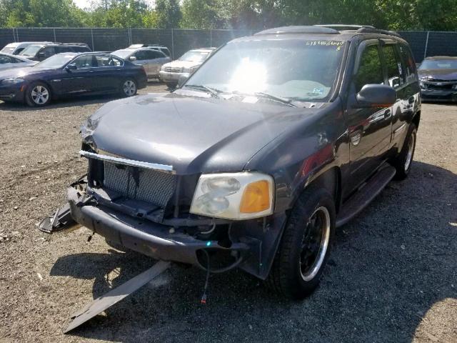 1GKDT13S032274744 - 2003 GMC ENVOY BLACK photo 2