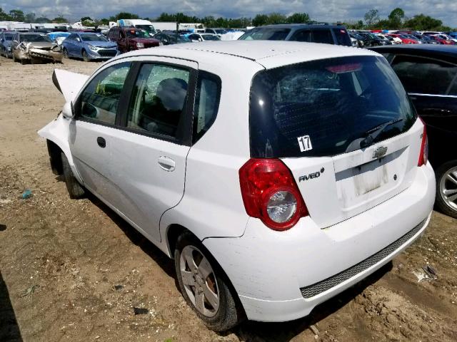 KL1TD6DE9BB154540 - 2011 CHEVROLET AVEO LS WHITE photo 3