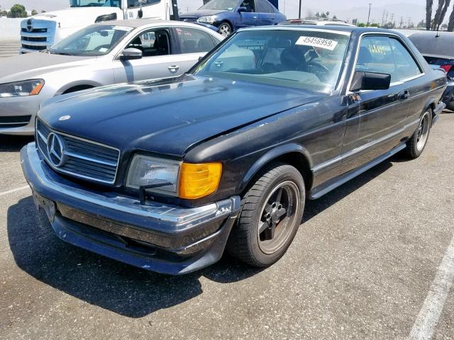 WDBCA45D9HA278946 - 1987 MERCEDES-BENZ 560 SEC BLACK photo 2