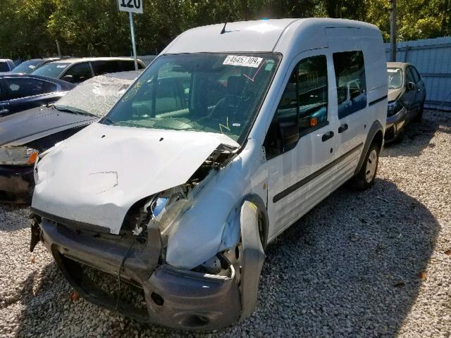 NM0LS6AN7DT164335 - 2013 FORD TRANSIT CO WHITE photo 2