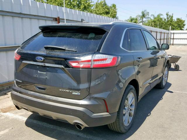 2FMPK4K97KBB55816 - 2019 FORD EDGE TITAN CHARCOAL photo 4