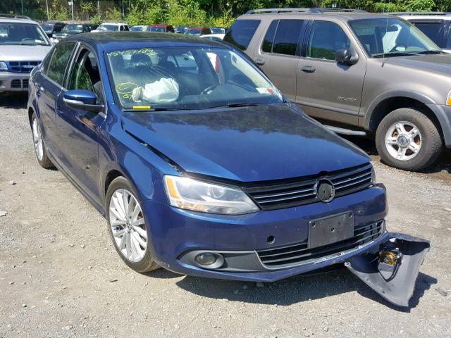 3VWGZ7AJ5BM018883 - 2011 VOLKSWAGEN JETTA SEL BLUE photo 1